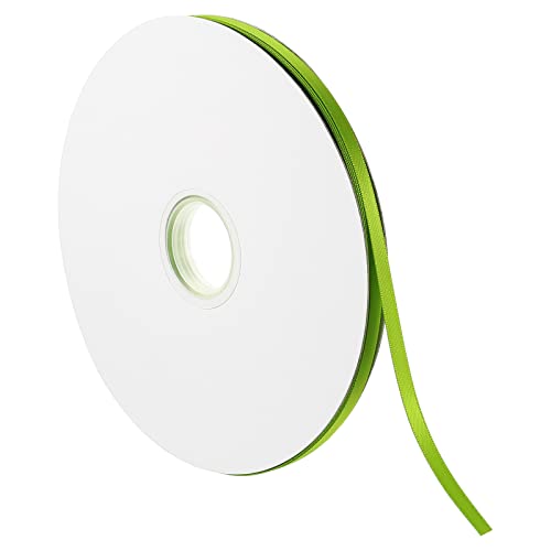 Sourcingmap Ruban Satin Vert Clair 7mmx91,4m Polyester