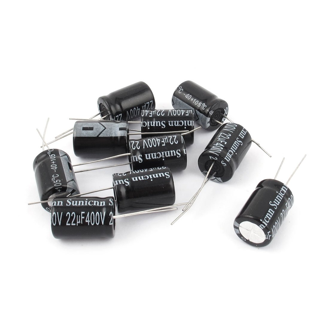 sourcingmap Condensateur Électrolytique 400V 22µF 10pcs