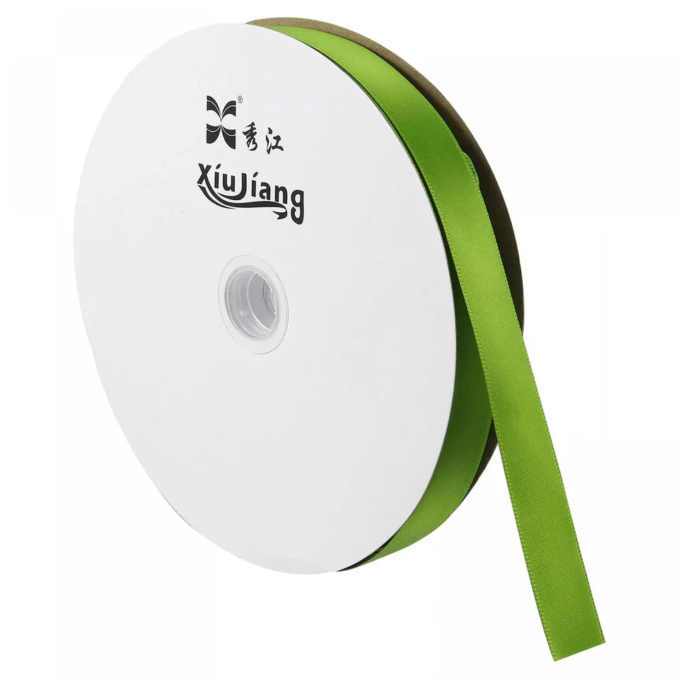 Sourcing Map Ruban Satin Vert 20 mm x 91,4 m Rouleau