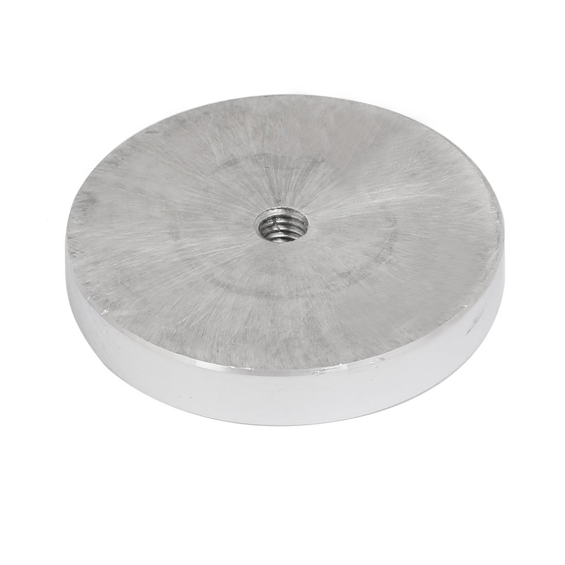 Sourcingmap Home disque aluminium table verre argent lot 4 M8