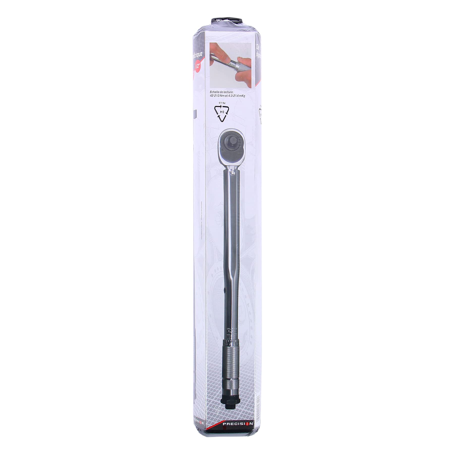 PRECISION STEEL Clé dynamométrique 1/2" 28-210 Nm coffret TUV