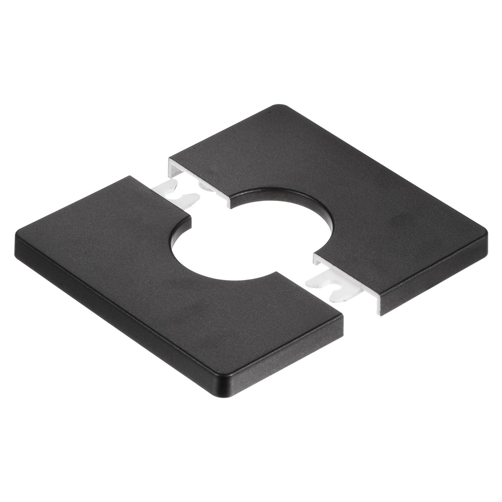 Sourcingmap Cache-tuyau Noir 33mm Lot 2 ABS 85mm