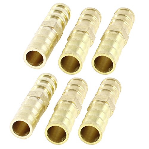 Sourcingmap Raccord Cannelé Laiton 10mm Lot 6 Droit