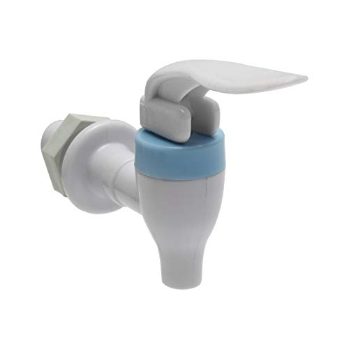 Sourcing Map Industrial robinet distributeur eau blanc bleu lot 2