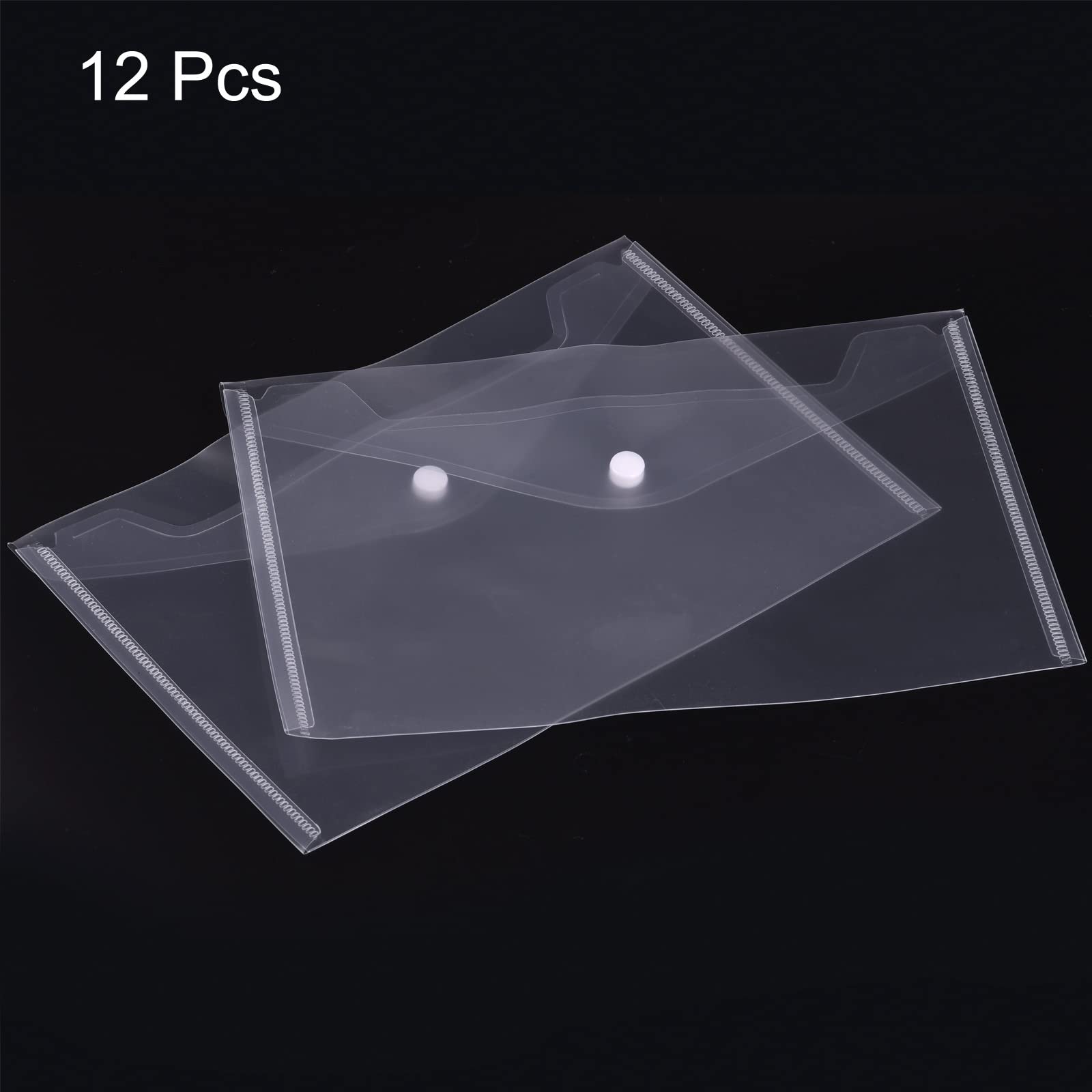 Sourcingmap enveloppe A5 bouton transparente lot de 12