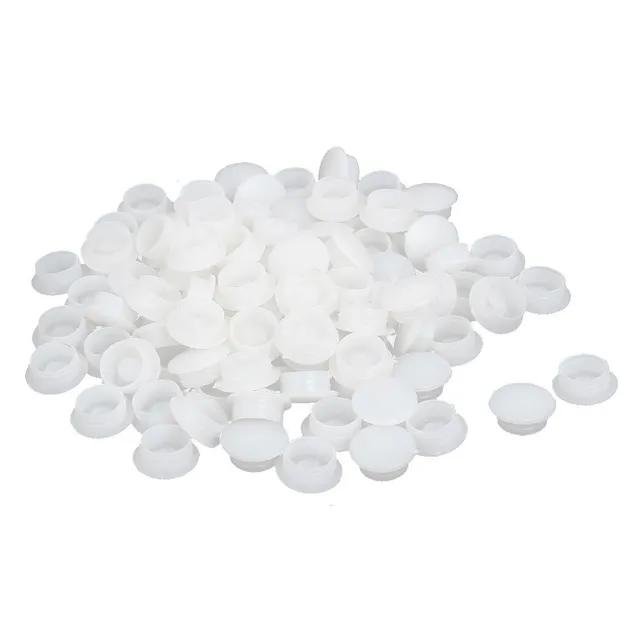 sourcingmap cache-vis plastique blanc 12mm lot de 100