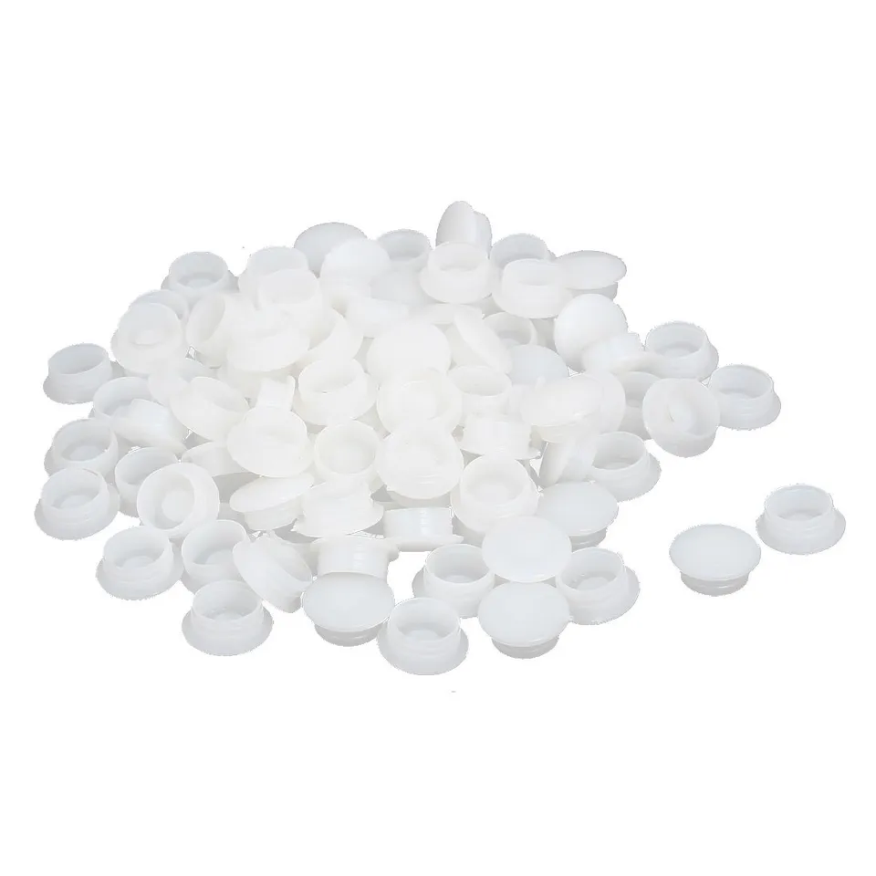 sourcingmap cache-vis plastique blanc 12mm lot de 100
