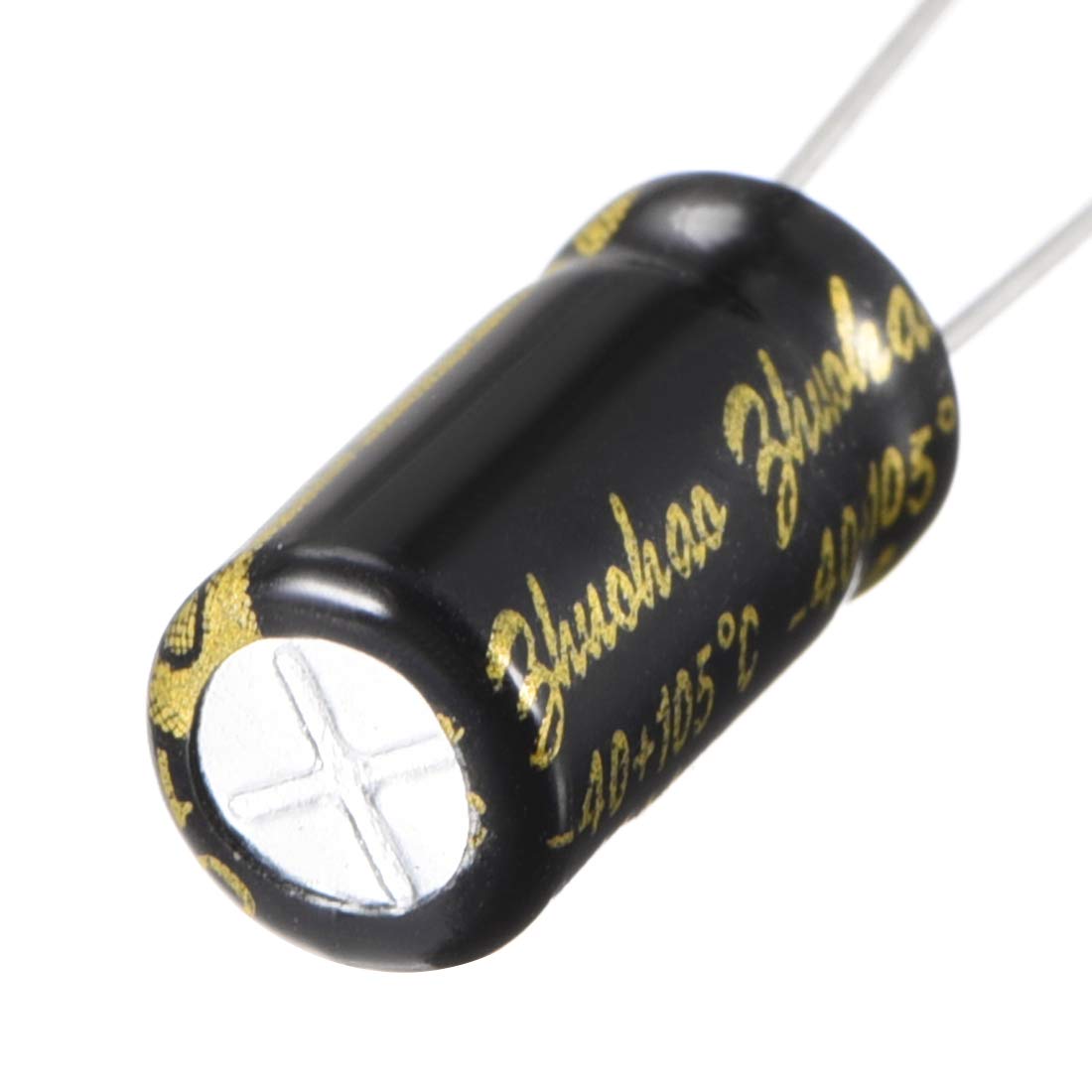 sourcing map condensateur électrolytique 1uF 400V 50 pièces 6.3x12mm