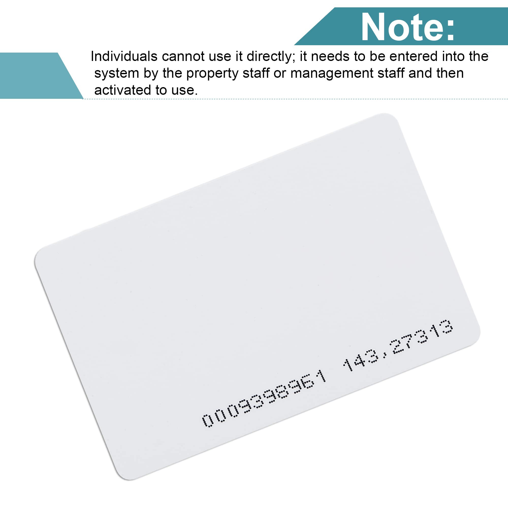 sourcing map Electronics carte RFID 125KHz blanche lot 50 PVC