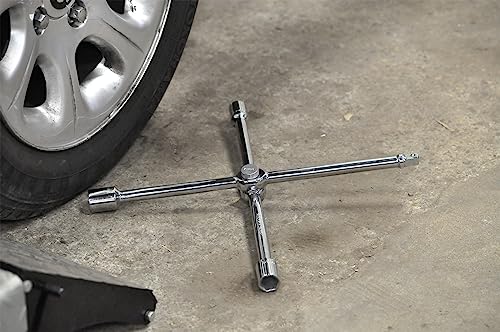 Precision Steel clé en croix pliable 17-19-21 mm