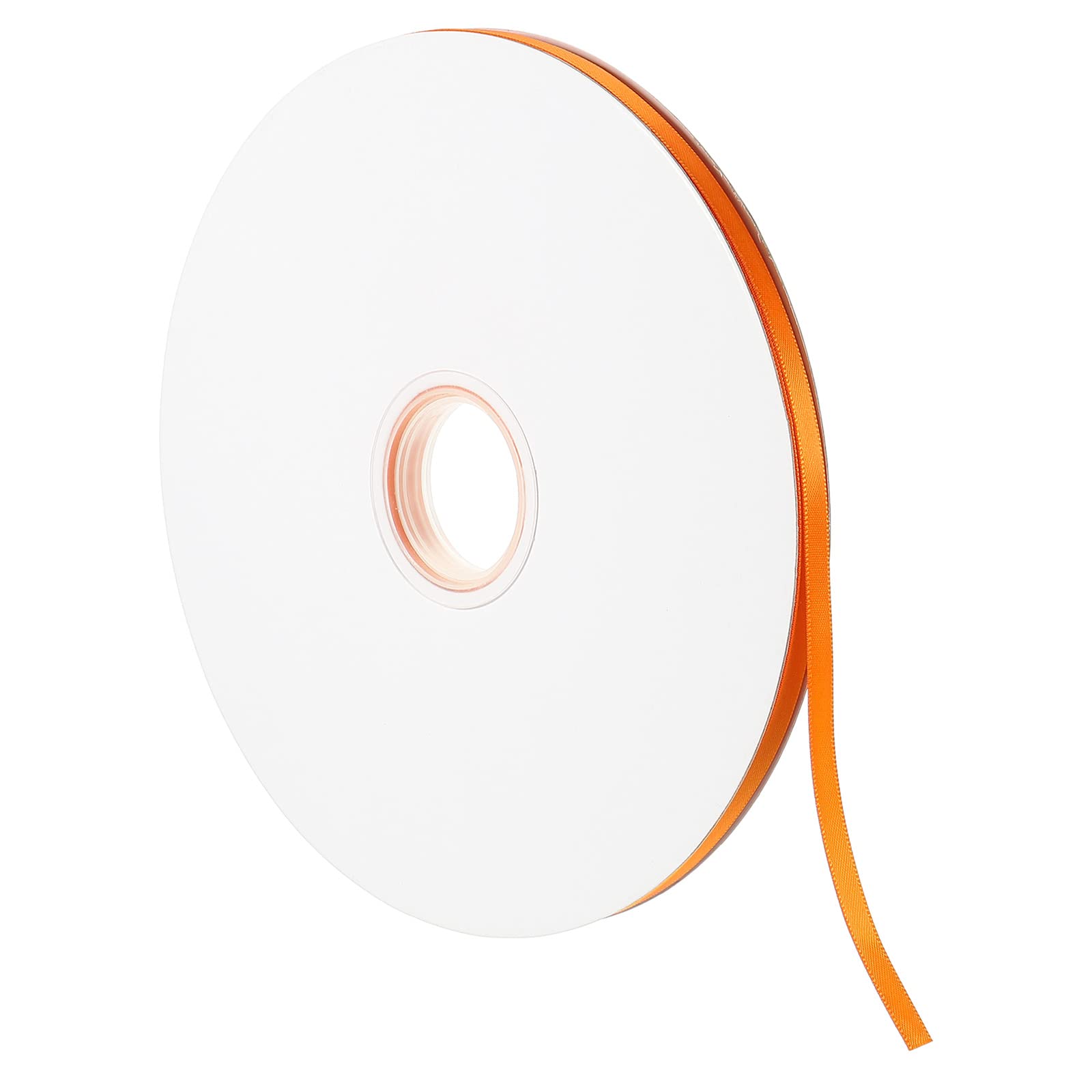 Sourcing Map Ruban Satin 7mmx91,4m Orange Cadeau Nœud