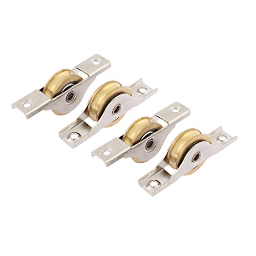 sourcingmap Industrial roulette porte coulissante 26 mm x4