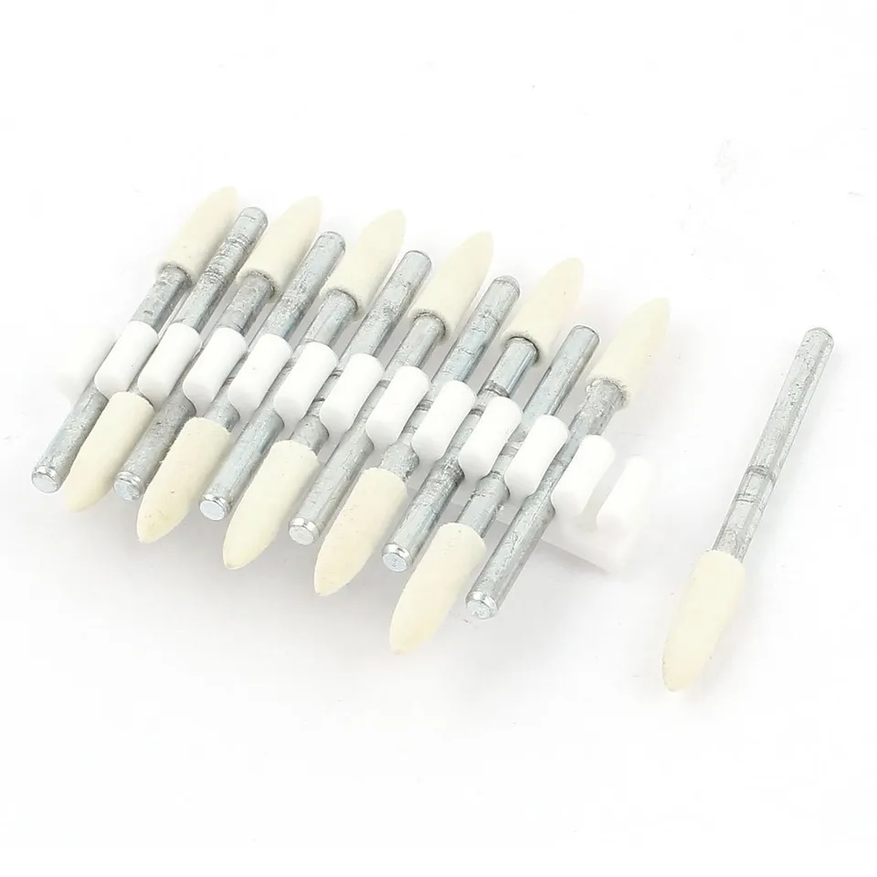 sourcingmap Pointe feutre 3x4 mm polissage conique lot de 12