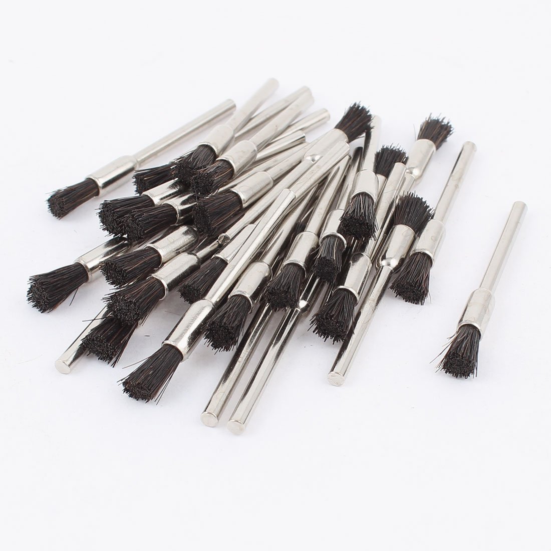 Sourcing Map brosse polissage 3mm soie noire lot 30