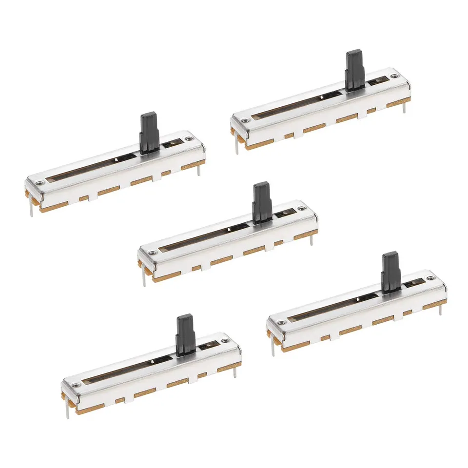 Sourcing Map B10K Potentiomètre à Glissière 45mm Lot 5 Linéaire