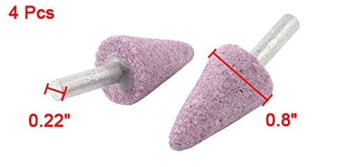 Sourcingmap Meule Montée Cône 20 mm Pierre Violet Lot 4