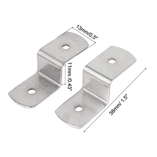 sourcingmap Home & Garden supports cadre Z 38mm argent 20pcs