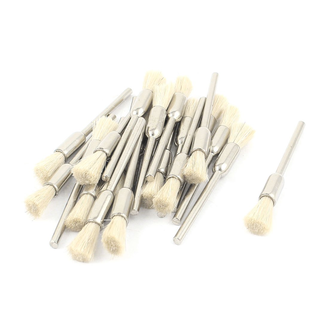 Sourcing Map brosse polissage 2,3mm poils blancs lot 22