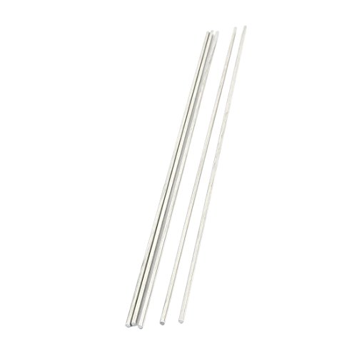 sourcing map Industrial barre ronde inox 200x2mm lot 5