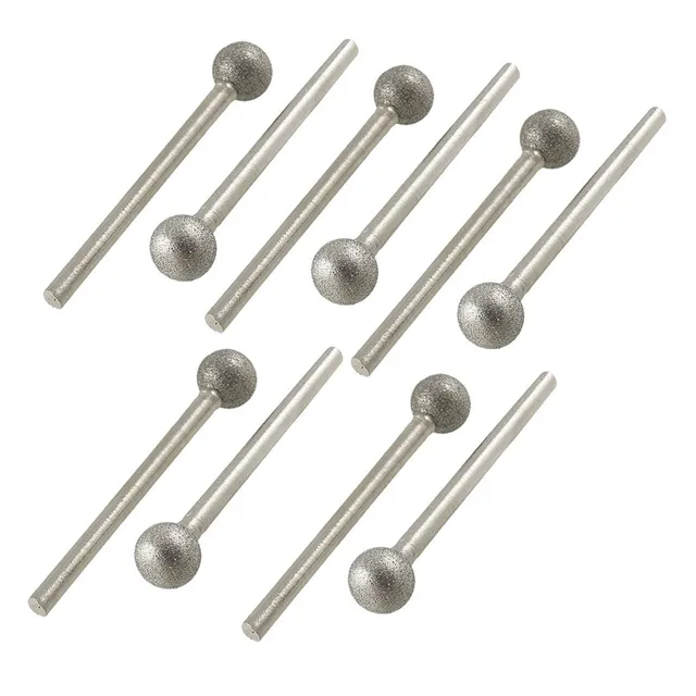Sourcing Map Industrial pointe diamantée boule 8 mm x10 tige 3 mm