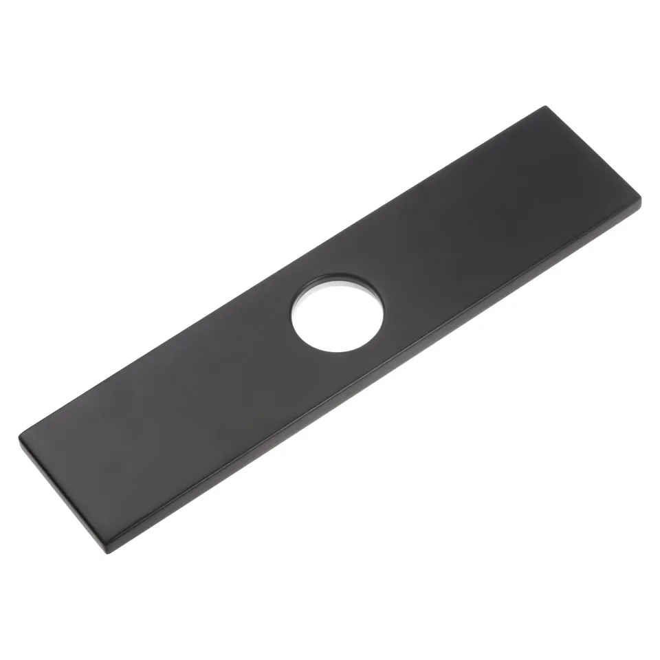 Sourcingmap cache trou évier noir brossé 25,4 cm