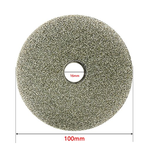 Sourcing Map Disque Diamant Plat 100mm Grain 80