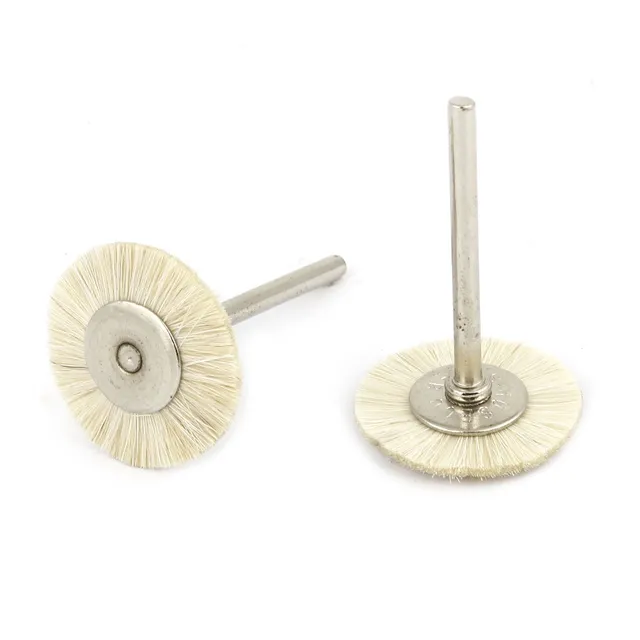 SOURCINGMAP brosse à polir nylon blanc 25 mm lot de 2