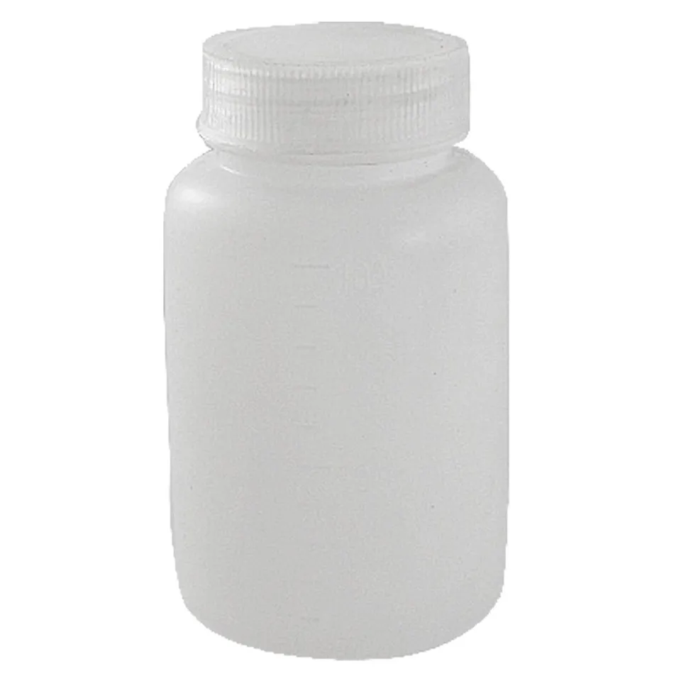 Sourcingmap Flacon labo plastique 100 mL large ouverture