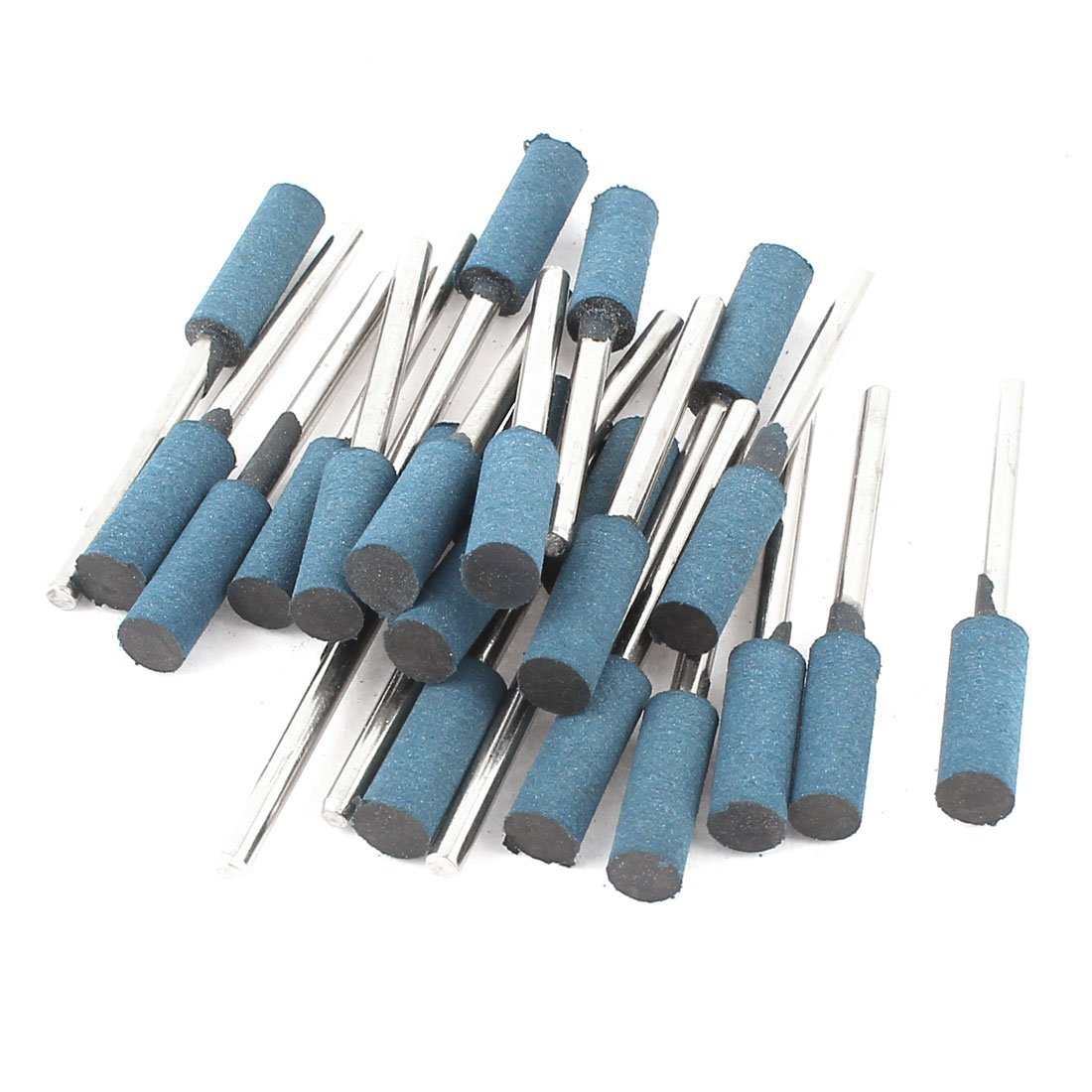 sourcing map Pointe montée caoutchouc bleu 22 pcs