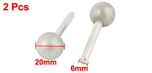 Sourcingmap Boule 20mm pointe diamant sphérique lot 2