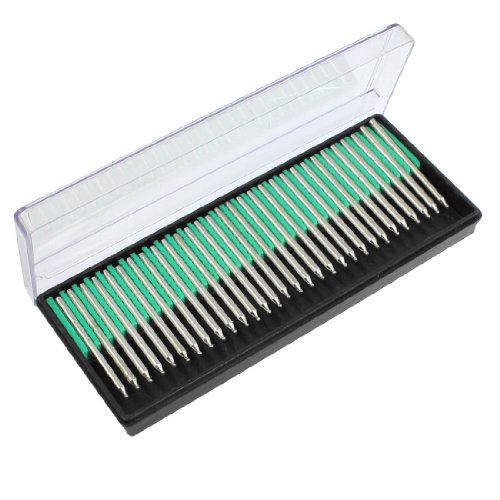 Sourcing Map Industrial pointe diamantée boule 1,5 mm x30 tige 3 mm