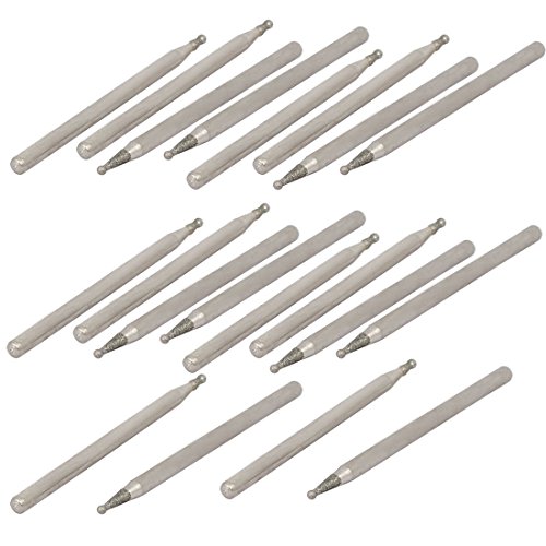 Sourcing Map Pointe Diamant Bille 1.2mm 20pcs Tige 2.35