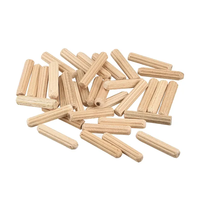 Sourcingmap goujons bois cannelés 4x20mm lot 50