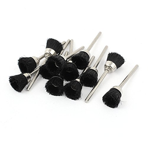 sourcingmap brosse polissage nylon 10 mm lot de 12