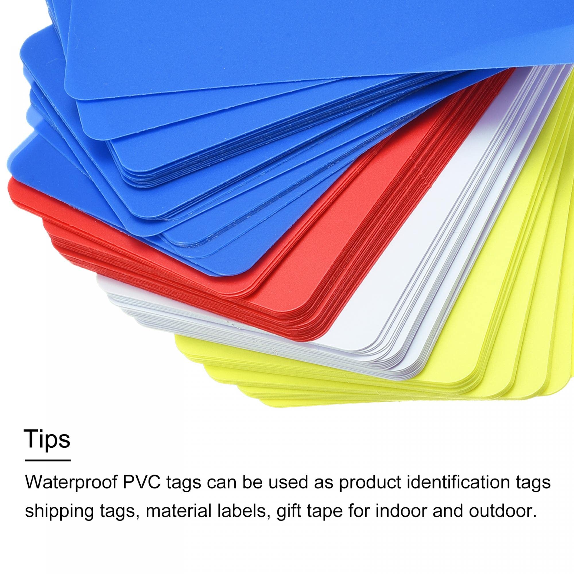 Sourcingmap Étiquettes Plastique PVC 40x60mm 6 Couleurs 150Pcs
