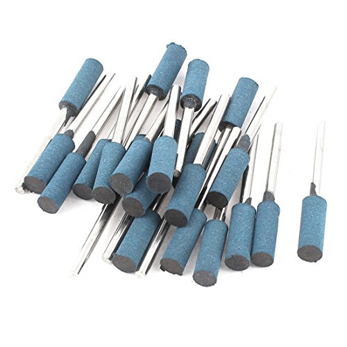 sourcing map Pointe montée caoutchouc bleu 22 pcs