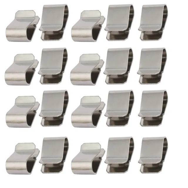 Sourcing Map Home Clip U Ressort Inox 21,4x12mm 20pcs