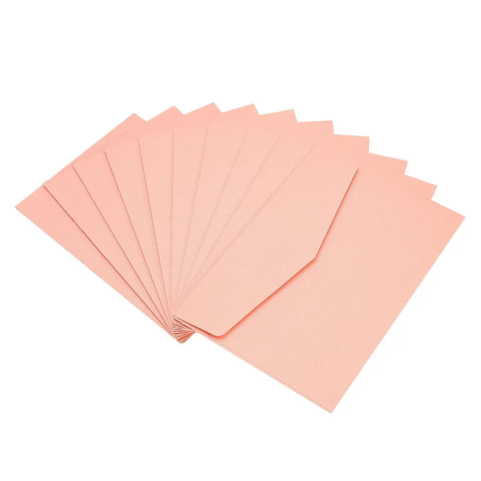 sourcing map enveloppe rose 11x16cm lot 10 papier perlé