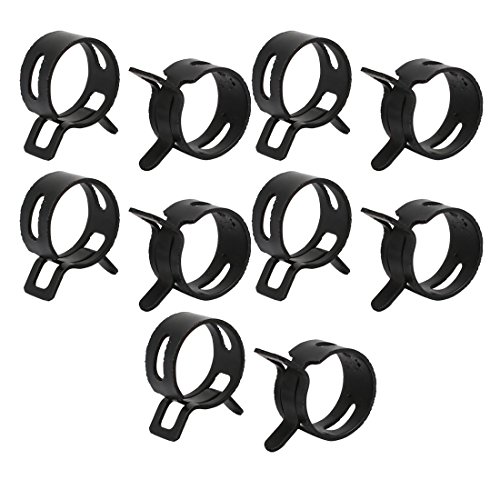 Sourcing Map Collier de serrage ressort 14 mm x10 noir