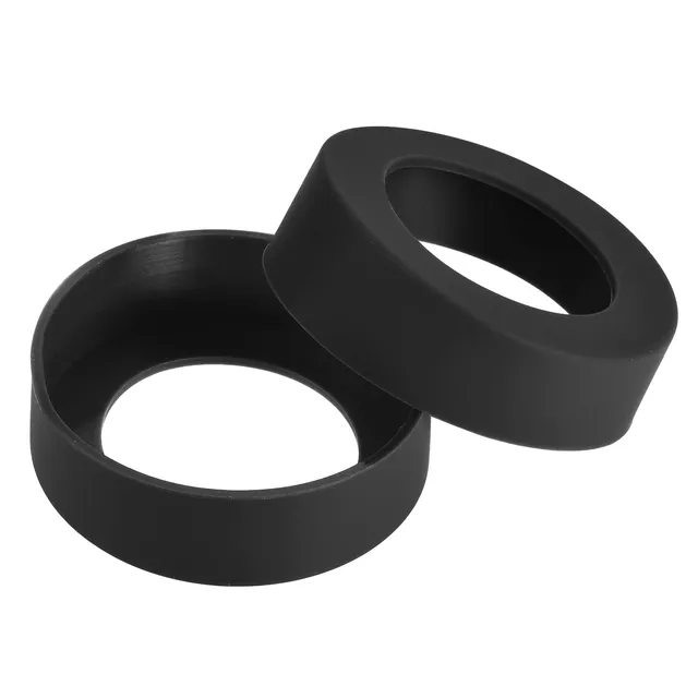 Sourcing Map Protège-bouteille silicone noir 57mm lot 4
