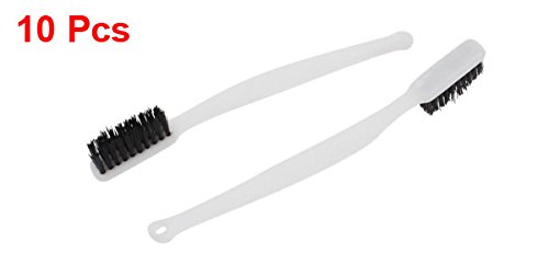 sourcing map brosse nylon 18 cm manche blanc lot de 10
