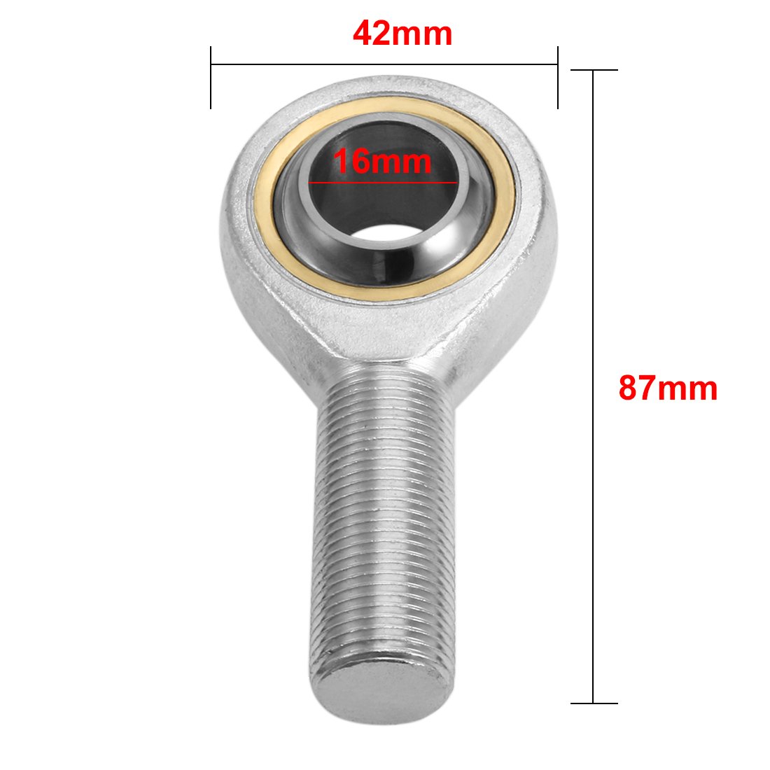 sourcing map SA16T/K embout à rotule mâle 16mm M16