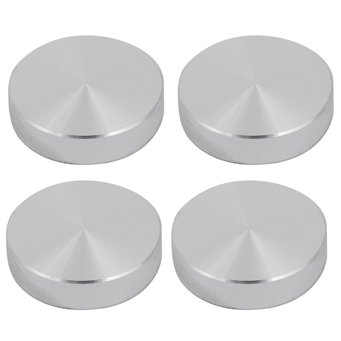 Sourcingmap disque aluminium M8 30mm argent lot 4 verre