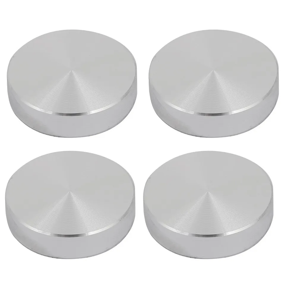 Sourcingmap disque aluminium M8 30mm argent lot 4 verre