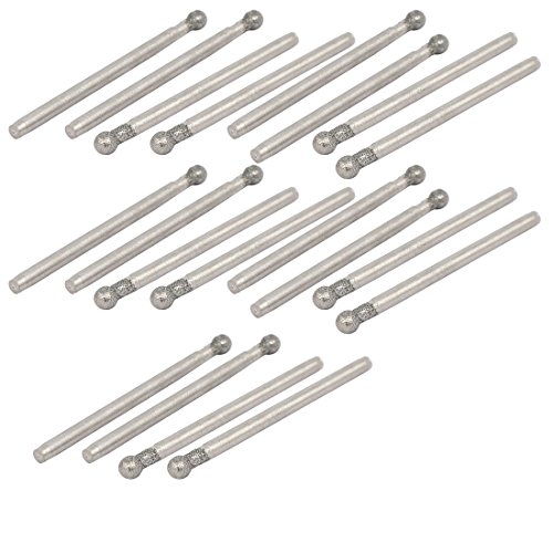 Sourcingmap Fraise Boule Meulage 20 pcs Queue 2,35 mm