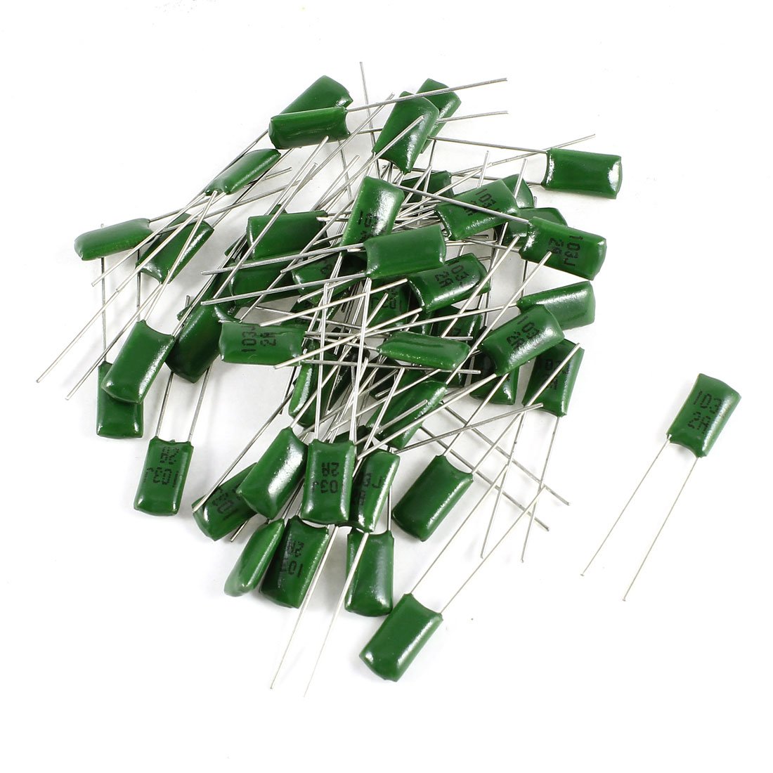 Sourcingmap Industrial condensateur film 2A103J 10nF 100V 50 pcs