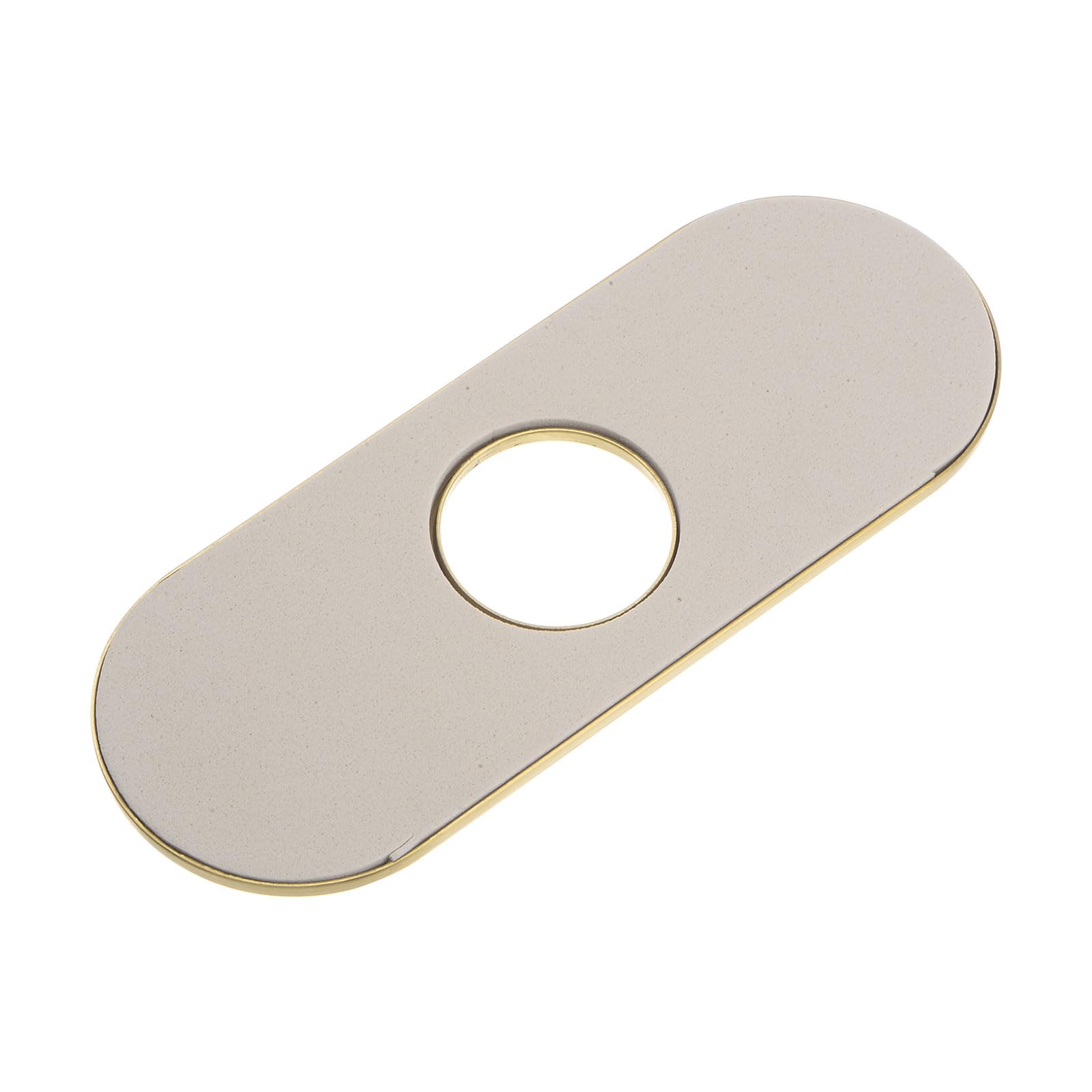 Sourcingmap plaque trou évier or brossé 16 cm