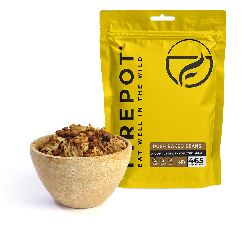 Firepot Posh Baked Beans petit déjeuner lyophilisé 135g