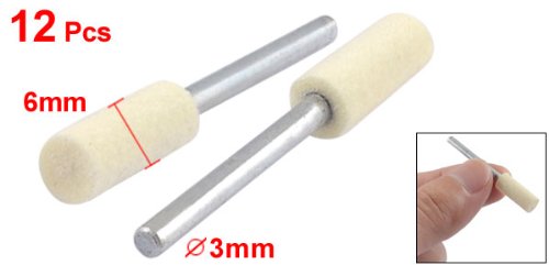 Sourcingmap Embouts feutre cylindriques 6 mm lot 12 polissage