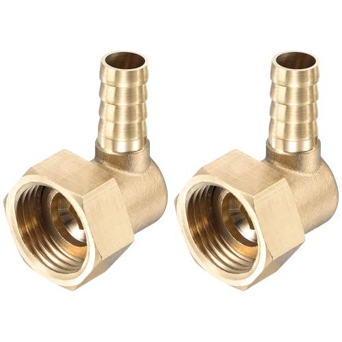 Sourcing Map G1/2 raccord coudé laiton 10mm lot 2